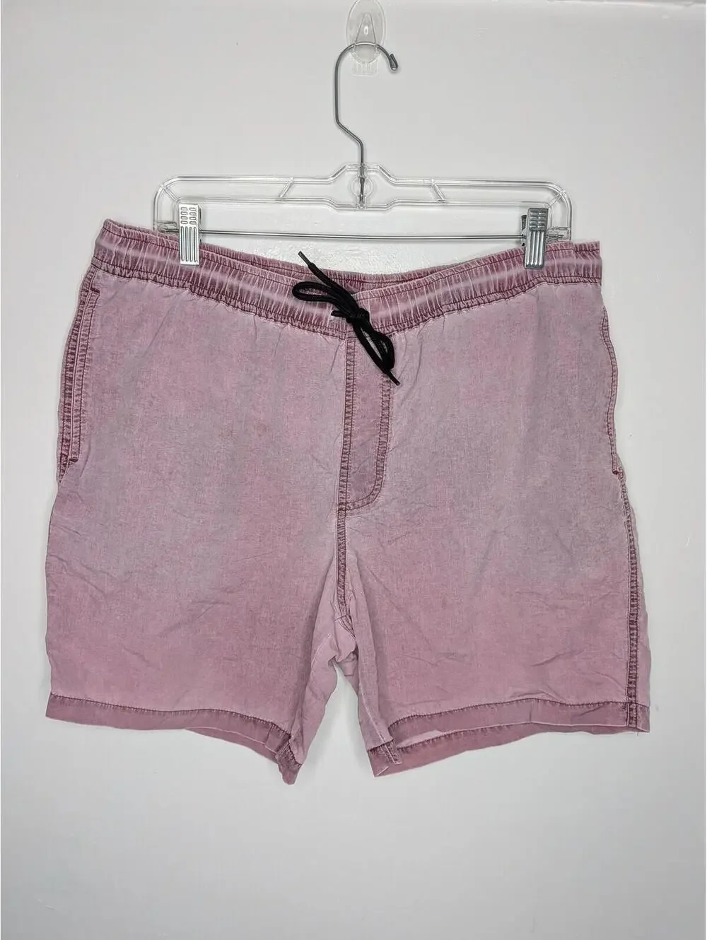 ASOS Swim Shorts Mens L Purple Elastic Waist Drawstring Lined Trunks Pockets